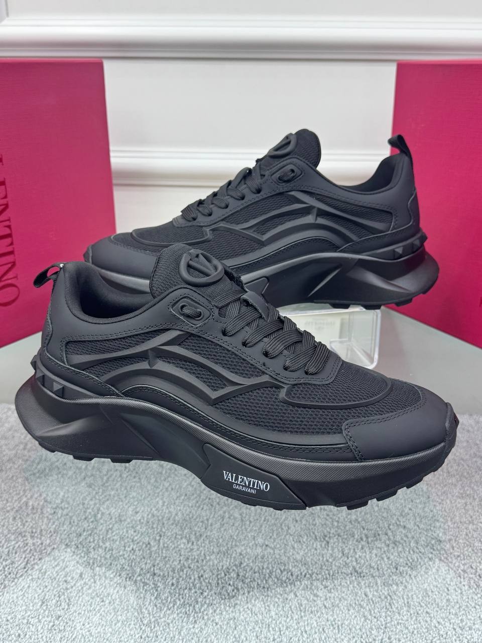 TrueAct Siyah Deri Erkek Sneaker