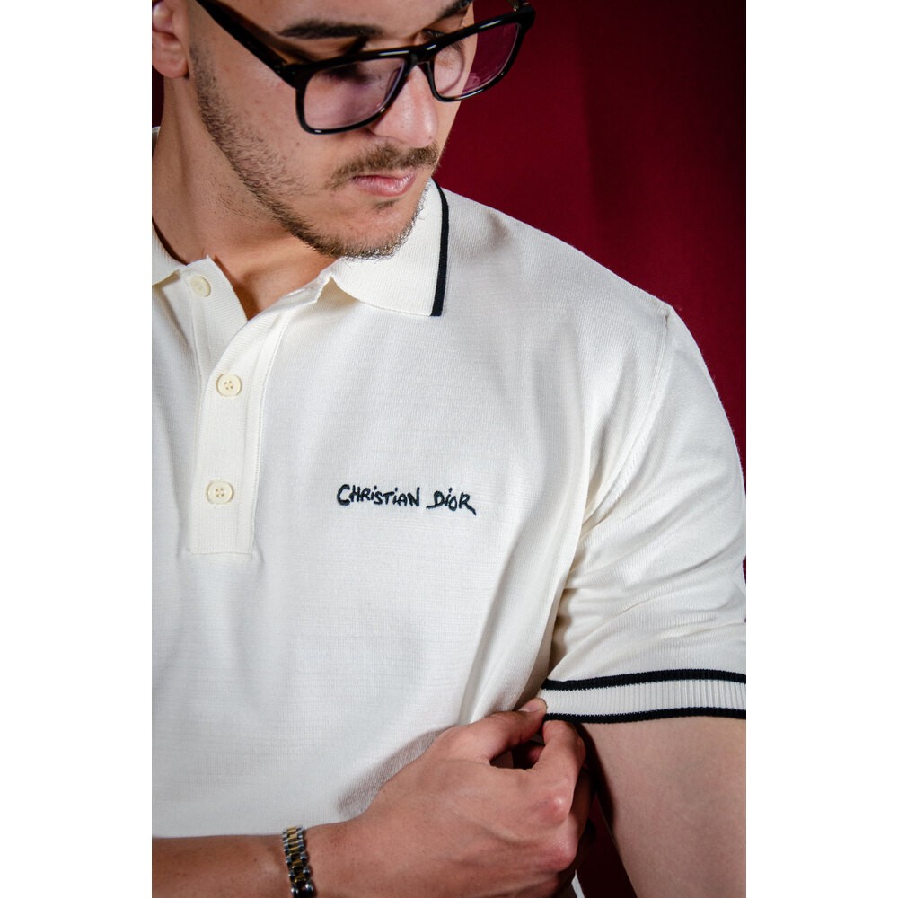 Nakış Logo Detaylı Erkek Triko Polo T-shırt NW