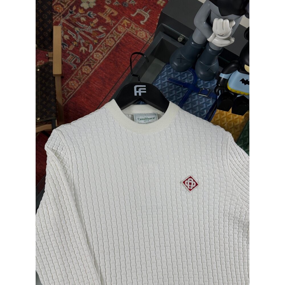 Logo Detaylı Erkek Triko Kazak