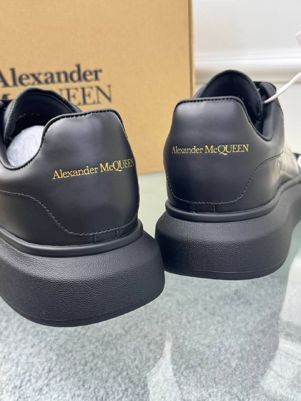 Oversize Siyah Erkek Deri Sneaker