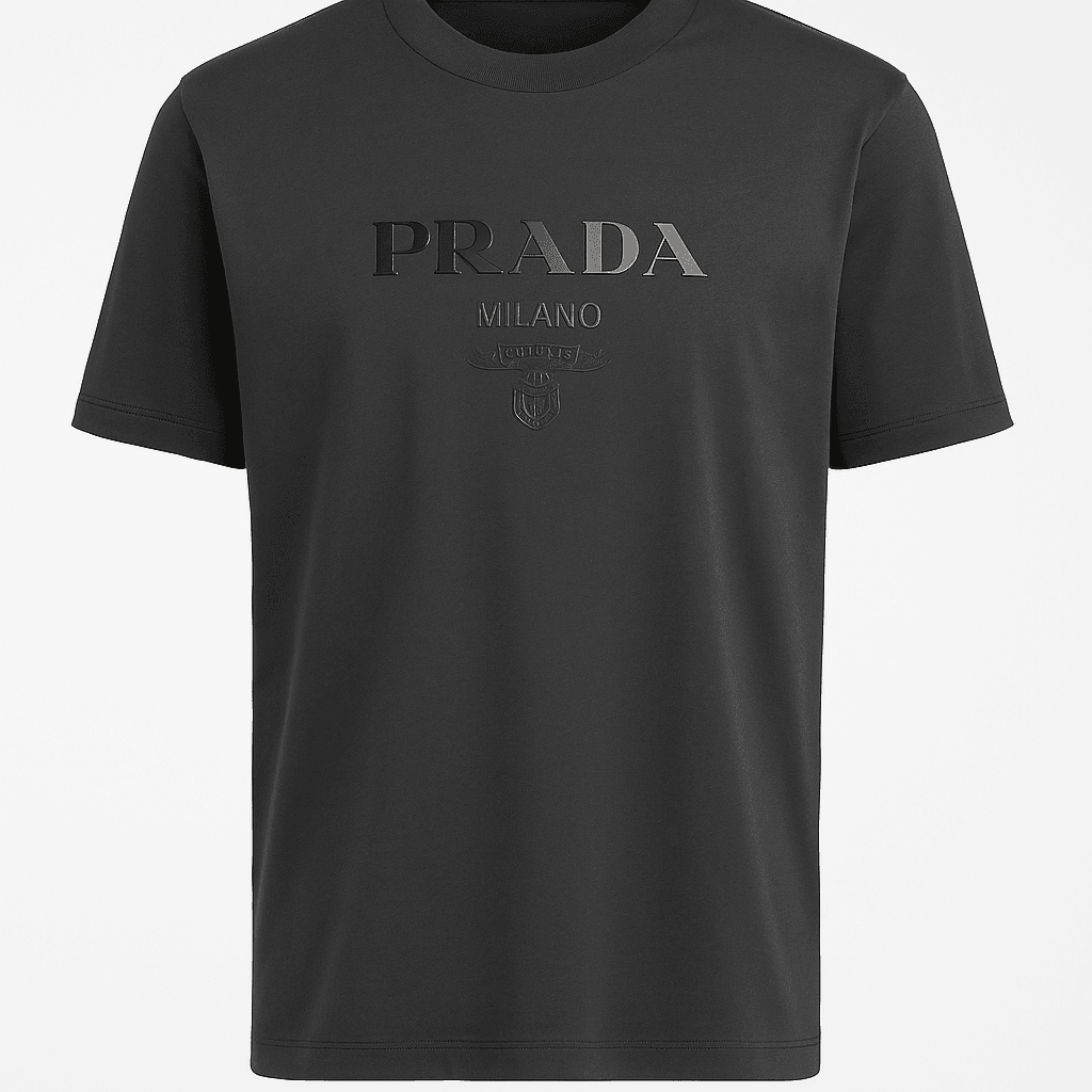 Logo Baskılı Siyah Erkek T-shirt NW