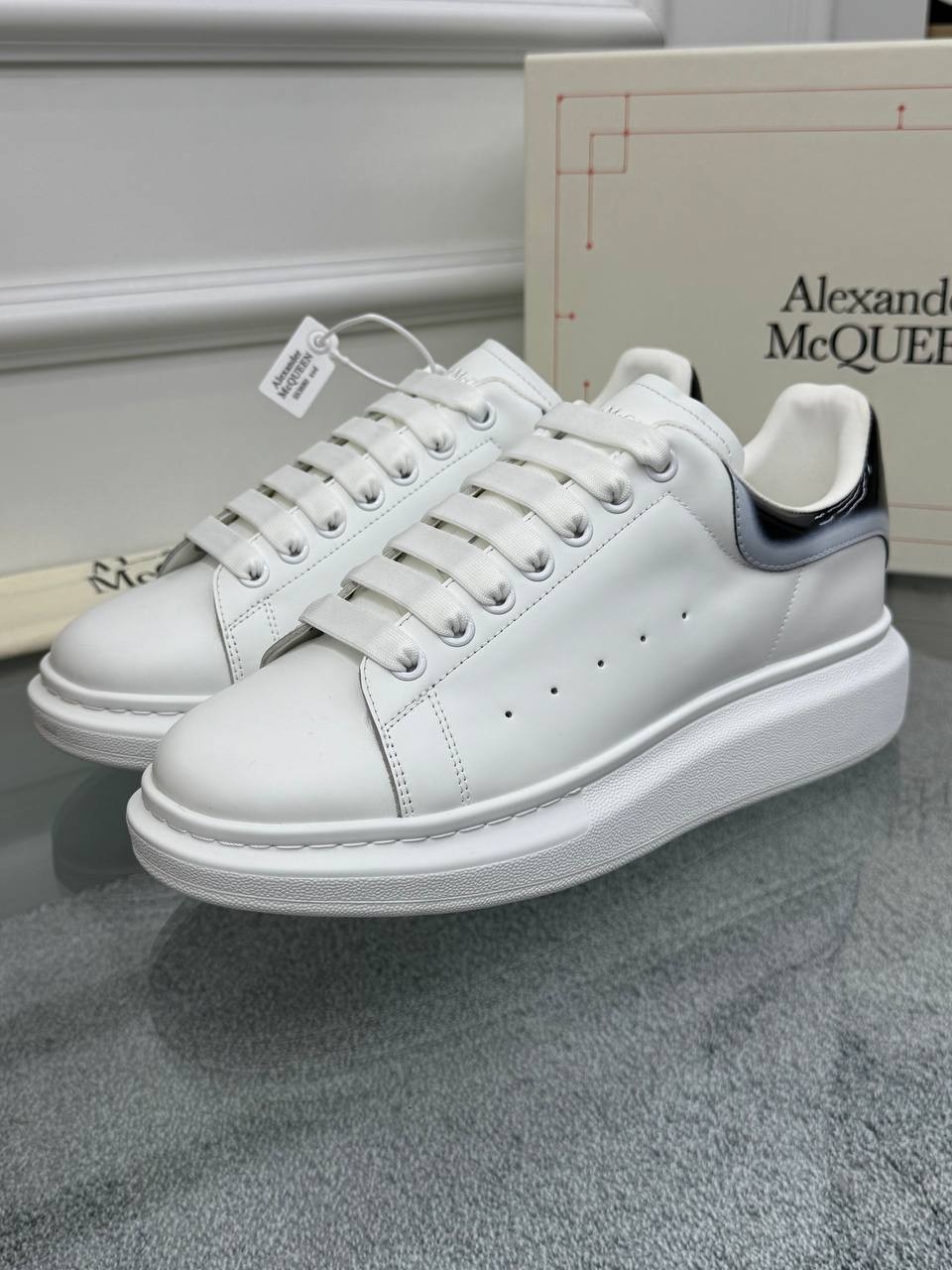 Oversize Beyaz Erkek Deri Sneaker