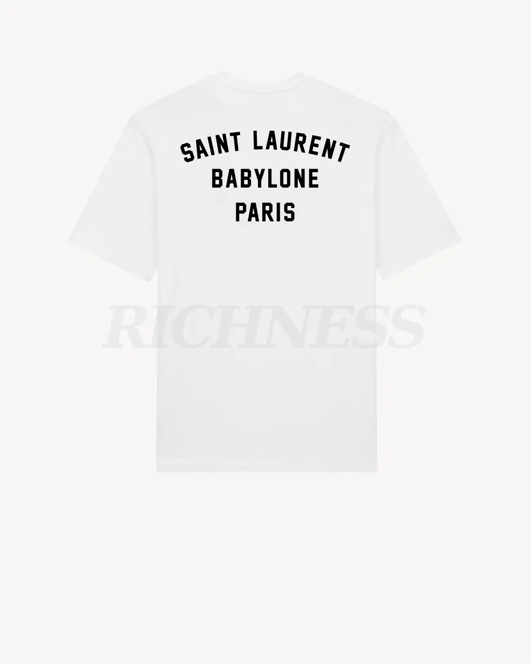 Saint Laurent Nakış Logo Detaylı Siyah Erkek T-shirt Fiyatla