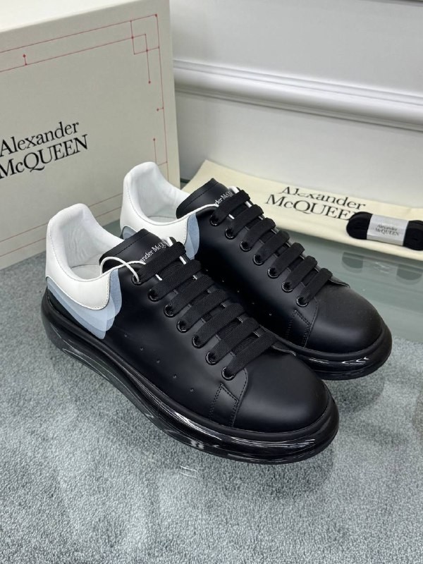 Oversize Siyah Erkek Deri Sneaker