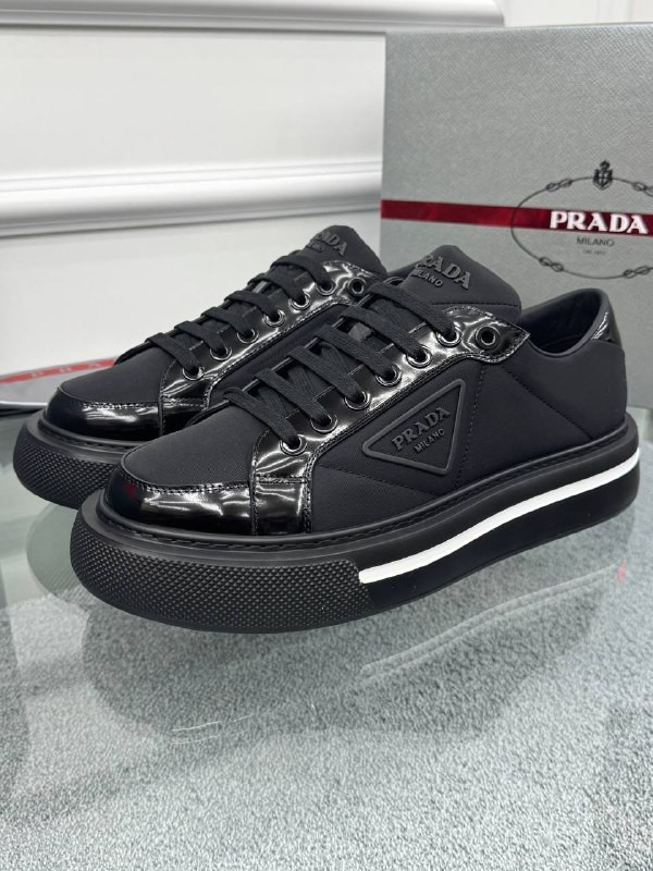 Logo Detaylı Siyah Erkek Sneaker