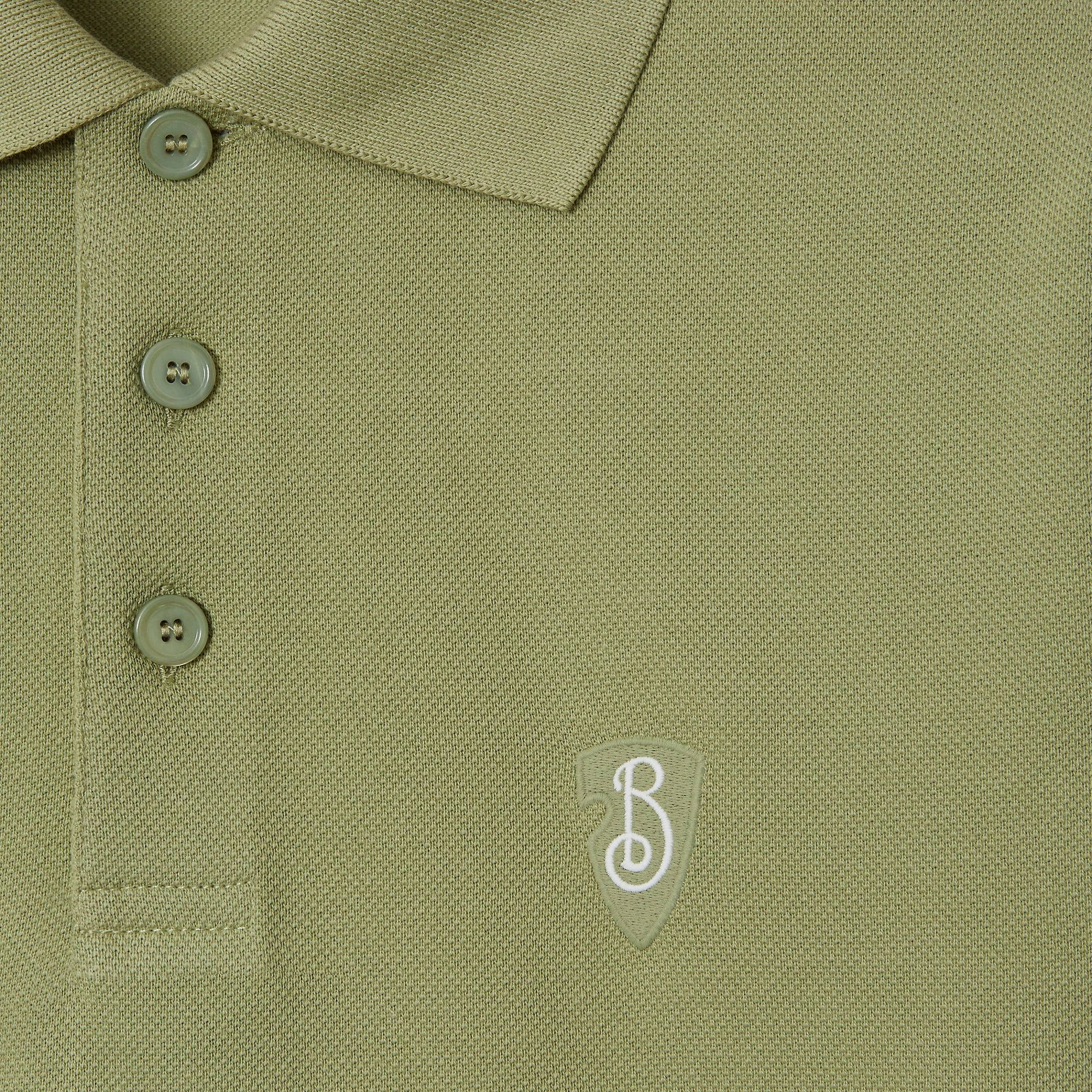 Yeşil Logo Detaylı Erkek Polo T-shirt NW