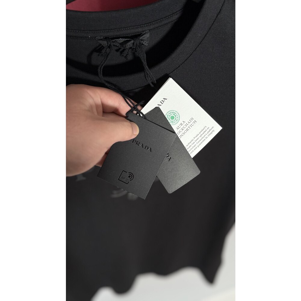 Logo Baskılı Siyah Erkek T-shirt NW