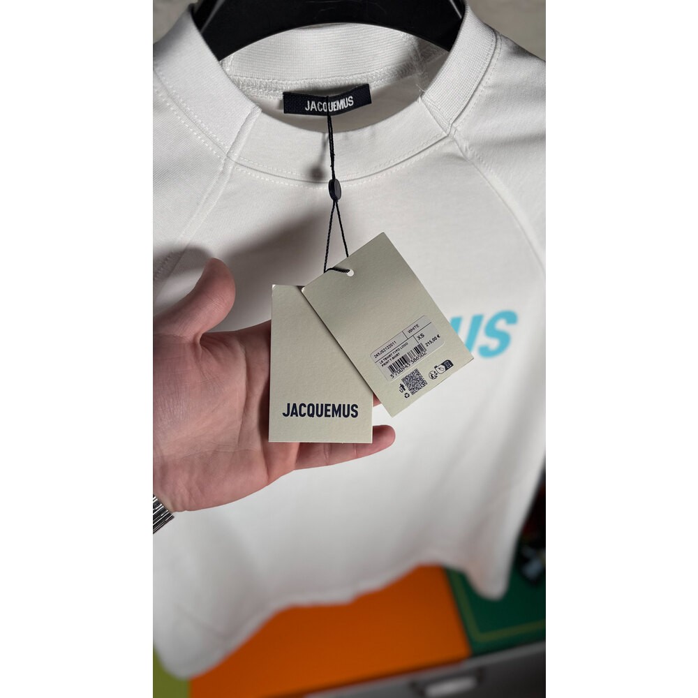 Logo Baskılı Oversize Beyaz Erkek T-shirt NW