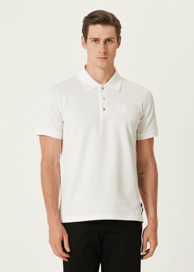 FF Logo Nakışlı Erkek Polo T-shirt