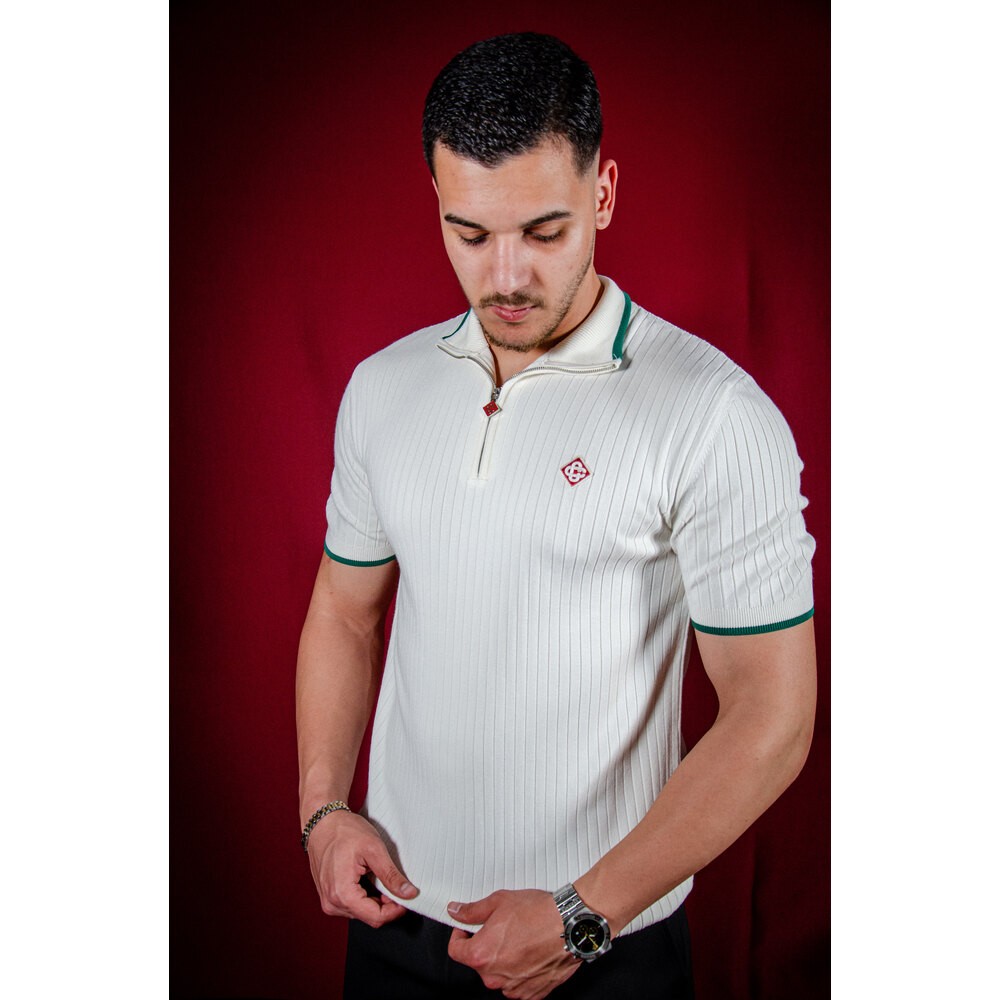 Tenis Club Yarım Fermuar Erkek Polo Yaka T-shırt NW