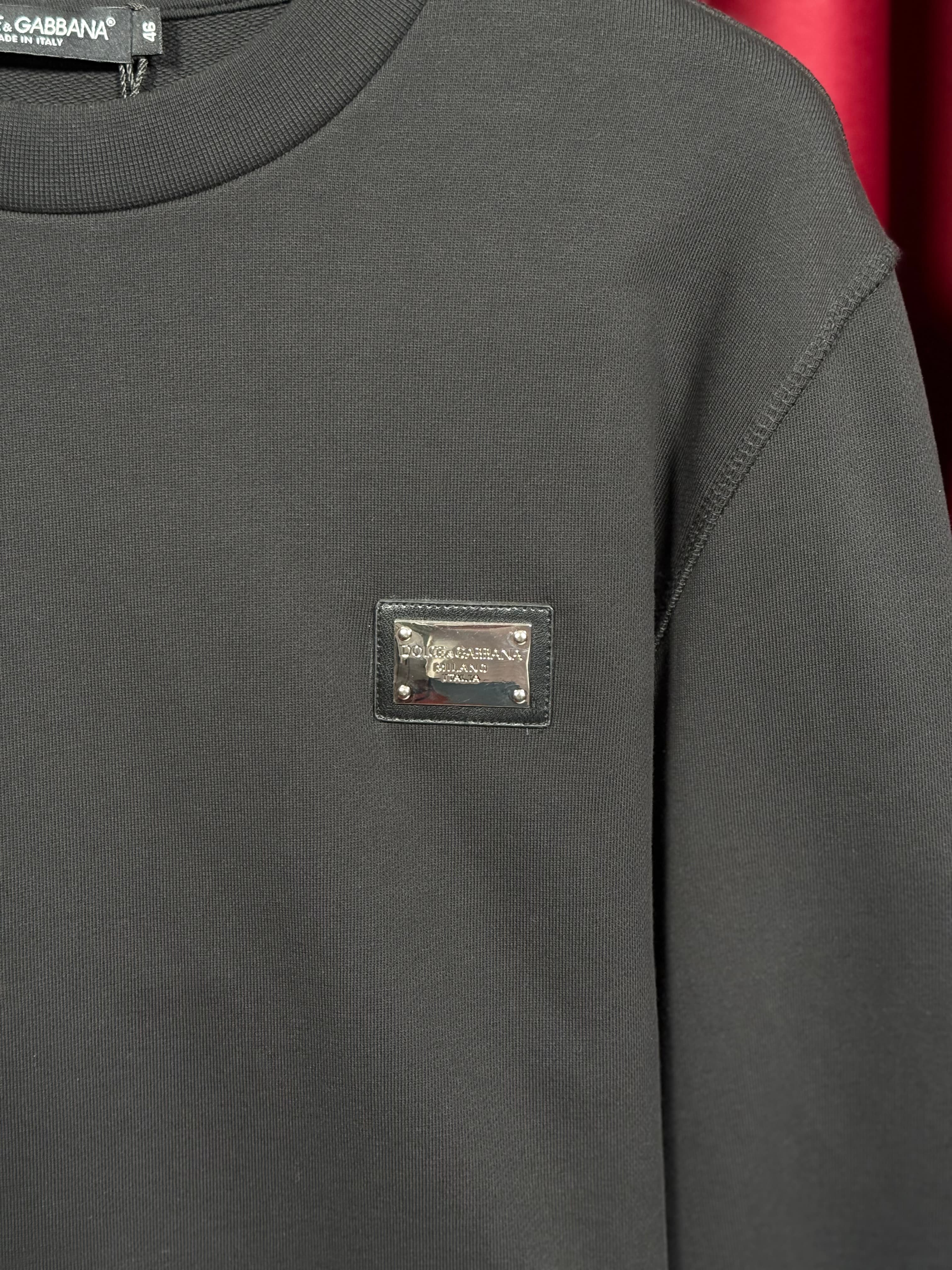 Metal Plaka Logo Detaylı Erkek Sweatshirt