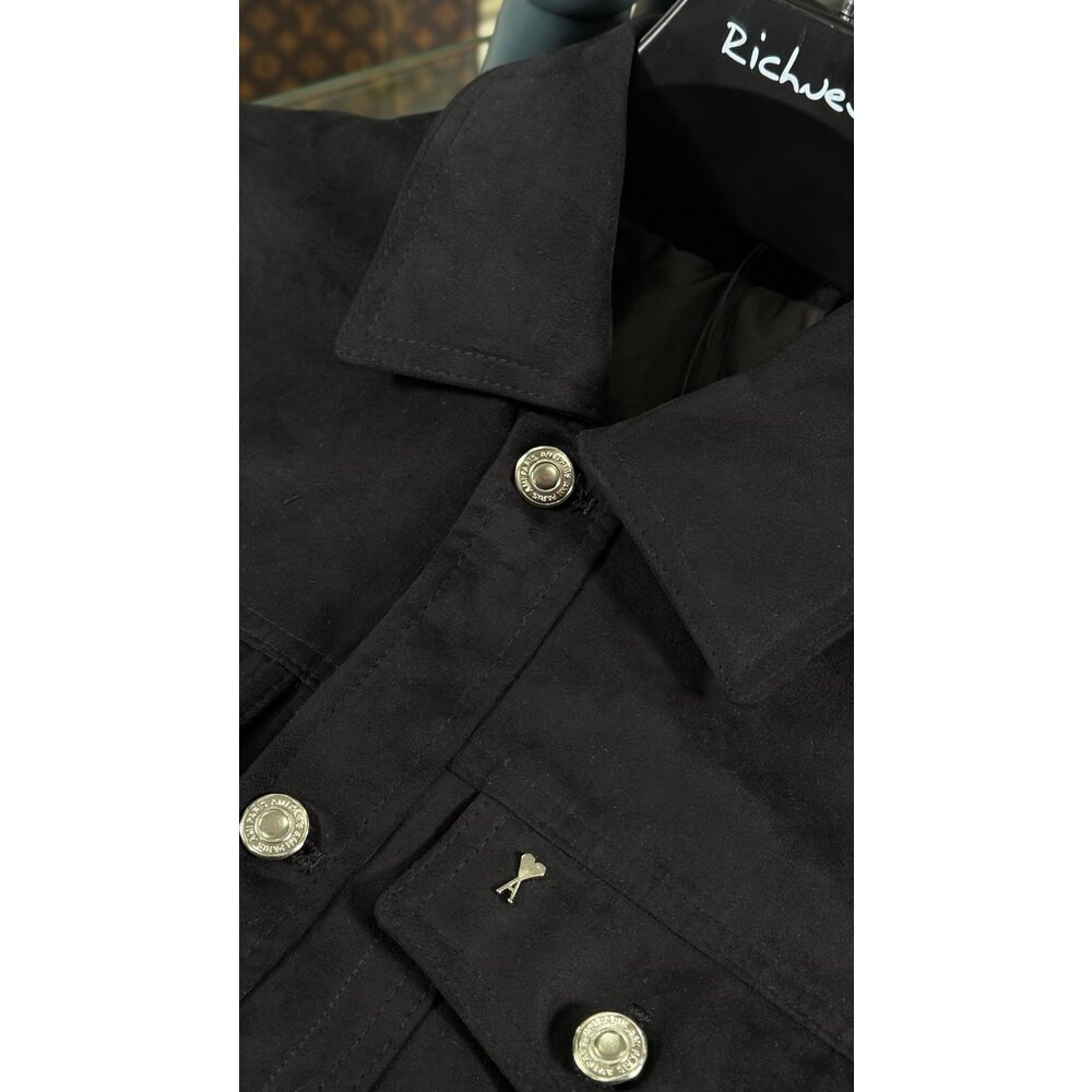Süet Logo Detaylı Ceket
