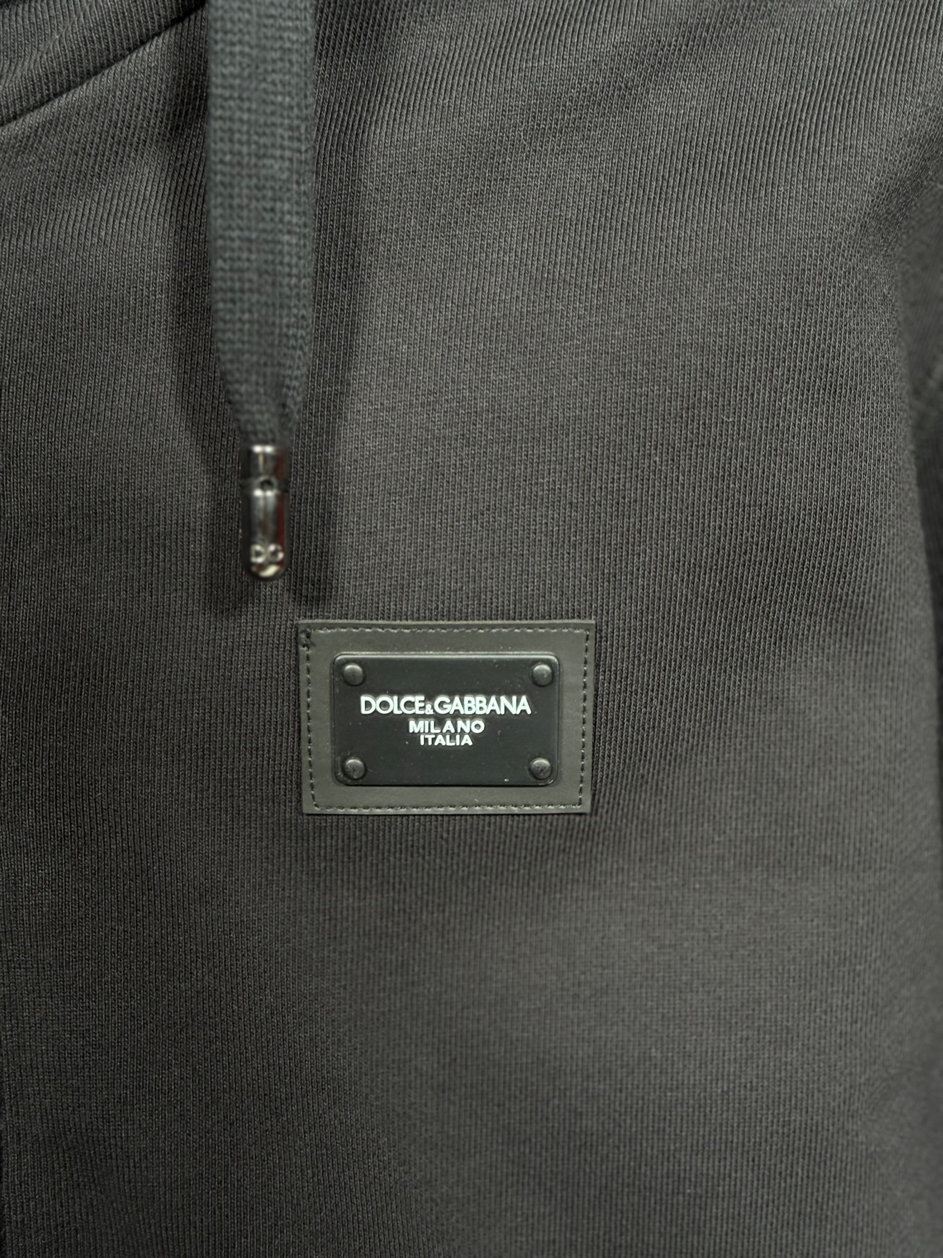 Metal Plaka Logo Detaylı Erkek Kapşonlu Sweatshirt