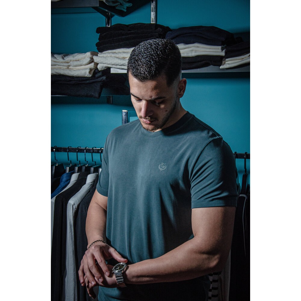 Haki Renk Merserize T-shirt
