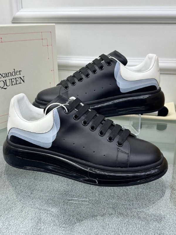 Oversize Siyah Erkek Deri Sneaker