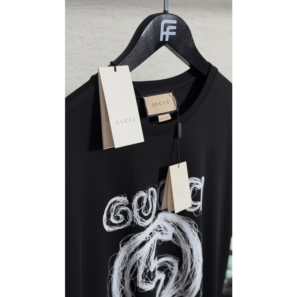 GG Logo İşlemeli Erkek T-shirt