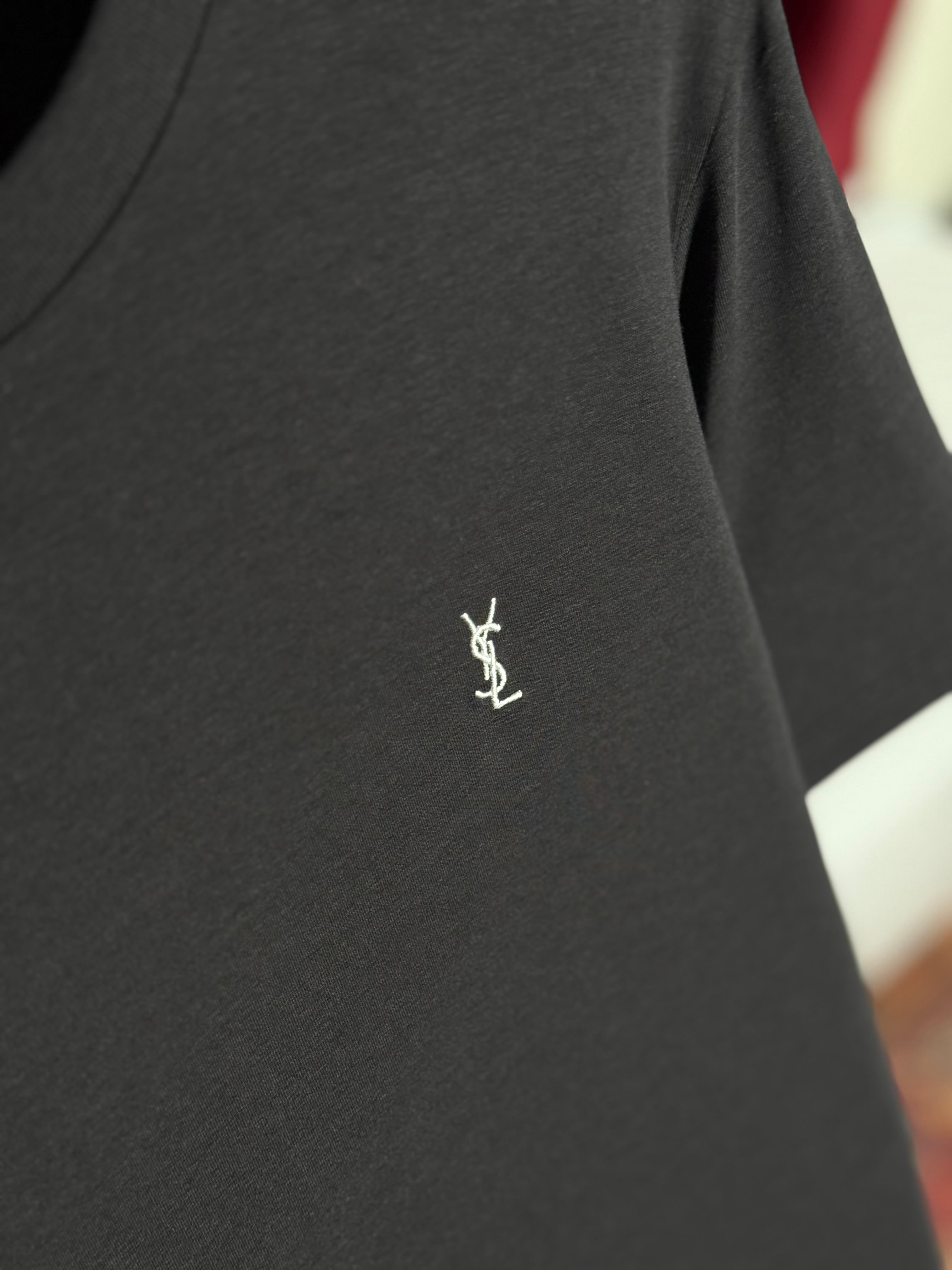 Nakış Logo Detaylı Siyah Erkek T-shirt