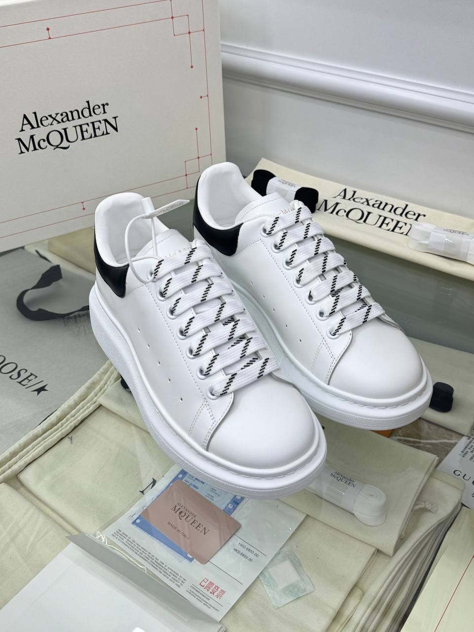 Oversize Beyaz Erkek Deri Sneaker
