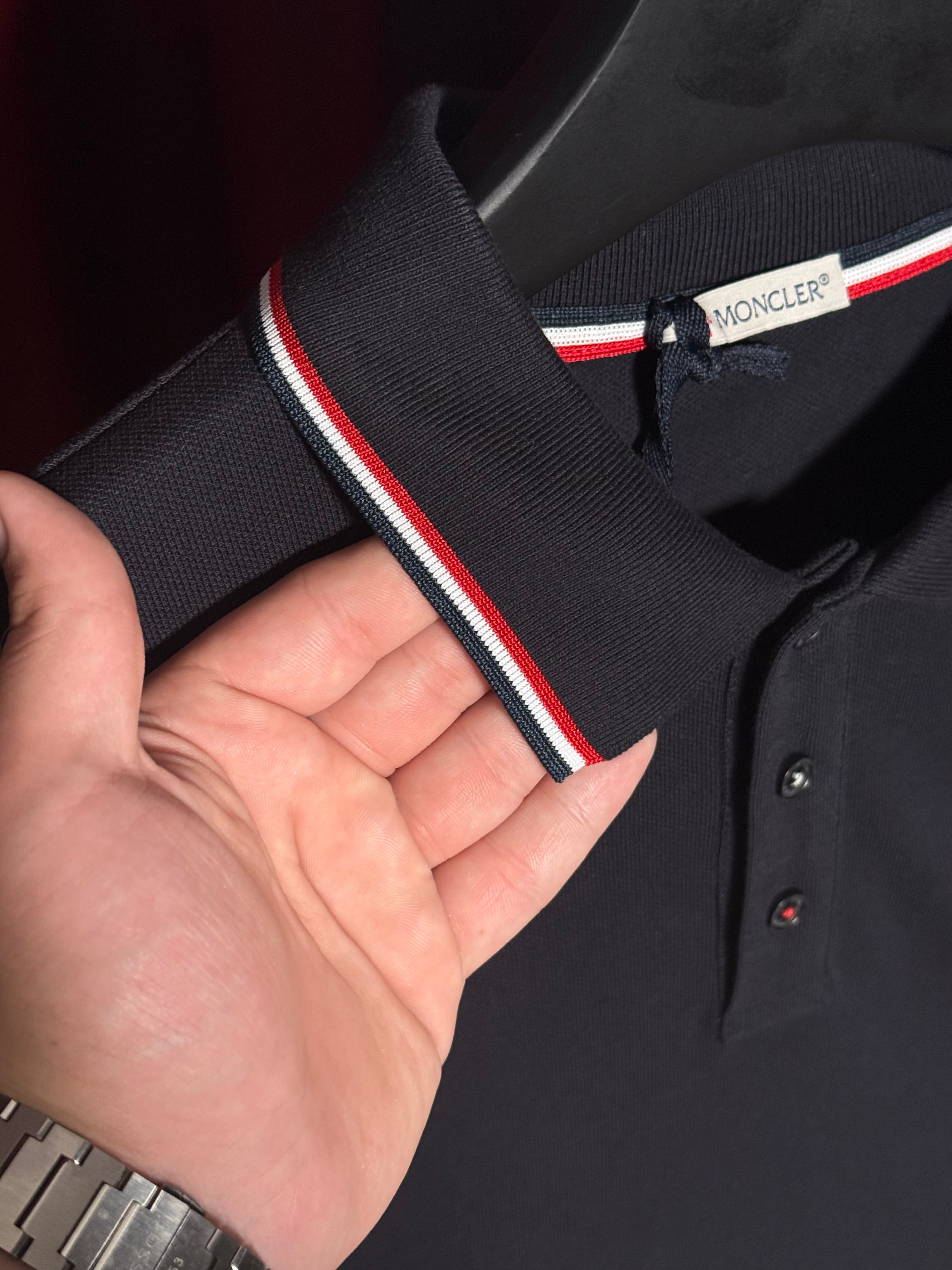 Logo Detaylı Lacivert Erkek Polo Yaka T-shirt