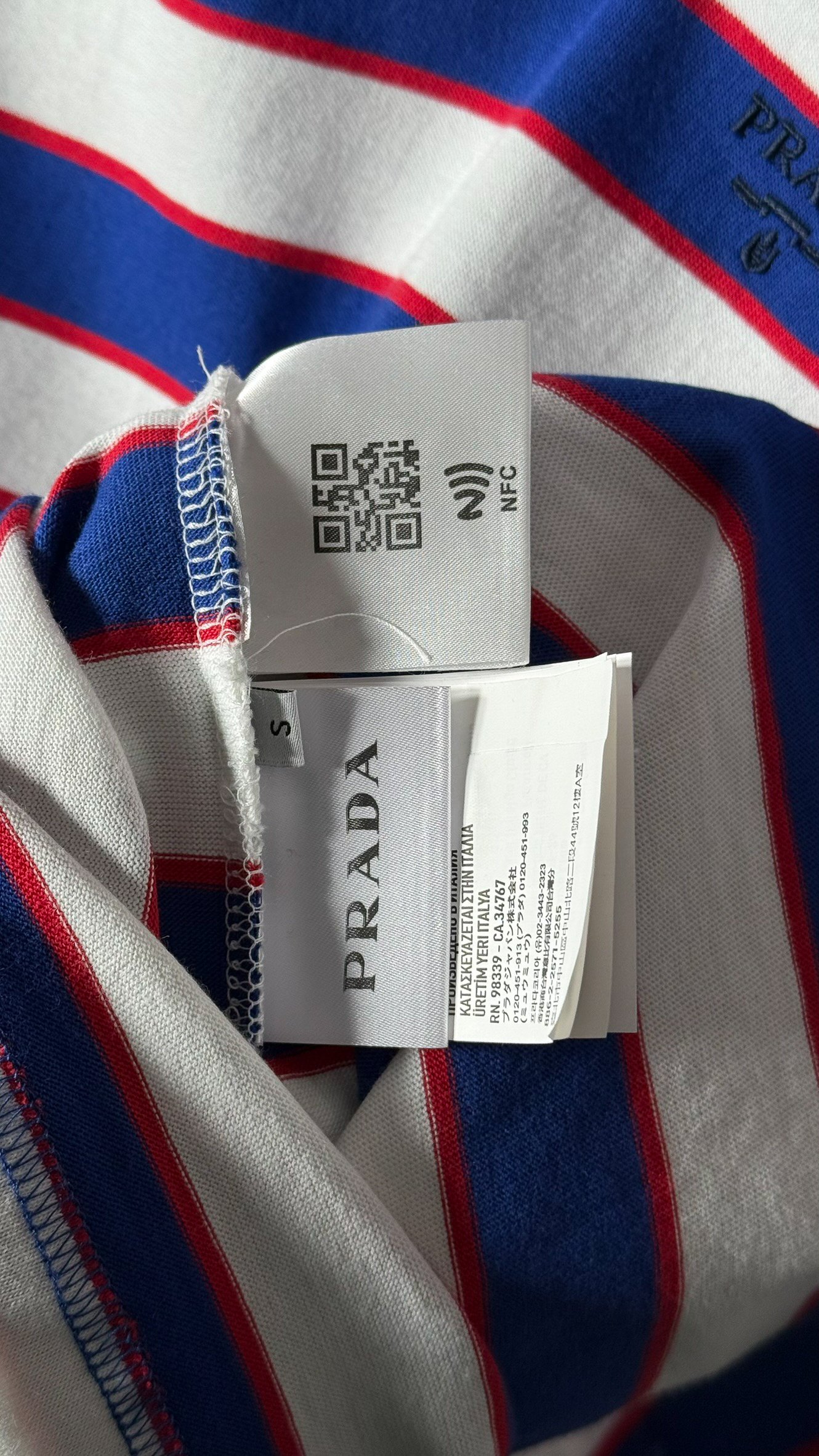 Logo Detaylı Yatay Çizgili T-shirt