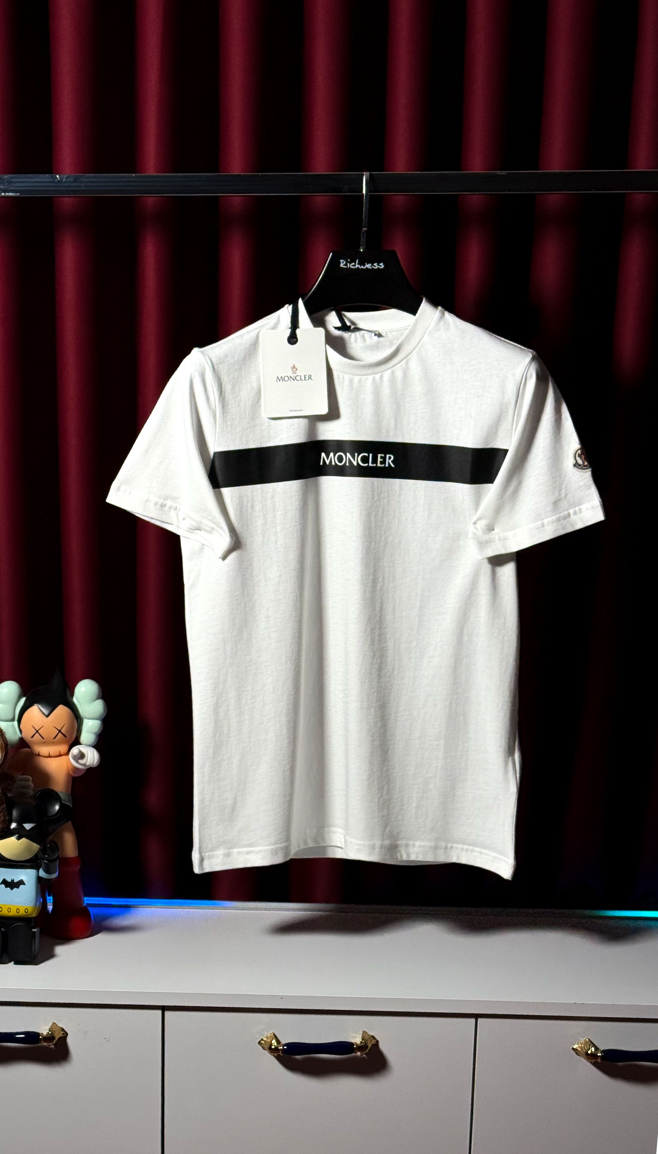 Kol Logo Detaylı Beyaz Erkek T-shirt