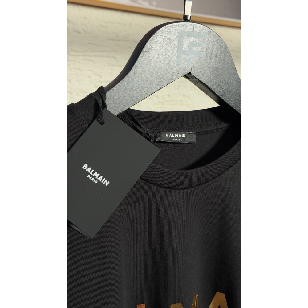 Altın Logo Baskılı Erkek T-shirt