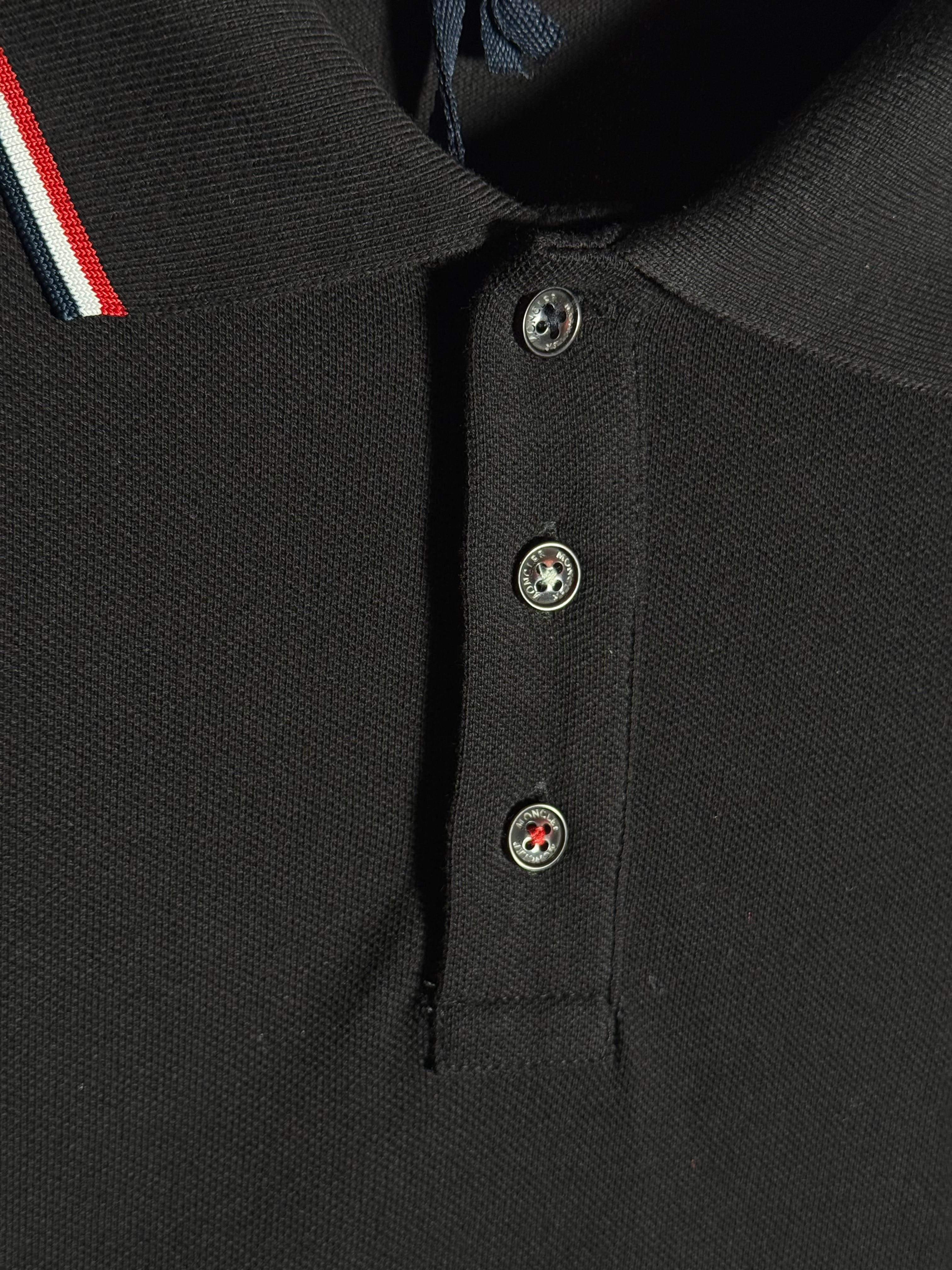 Logo Detaylı Siyah Erkek Polo Yaka T-shirt