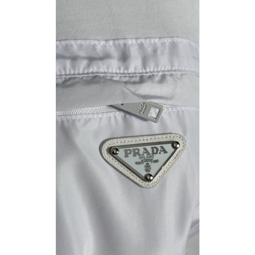 Paraşüt Cep Detaylı Beyaz Erkek T-shirt NW