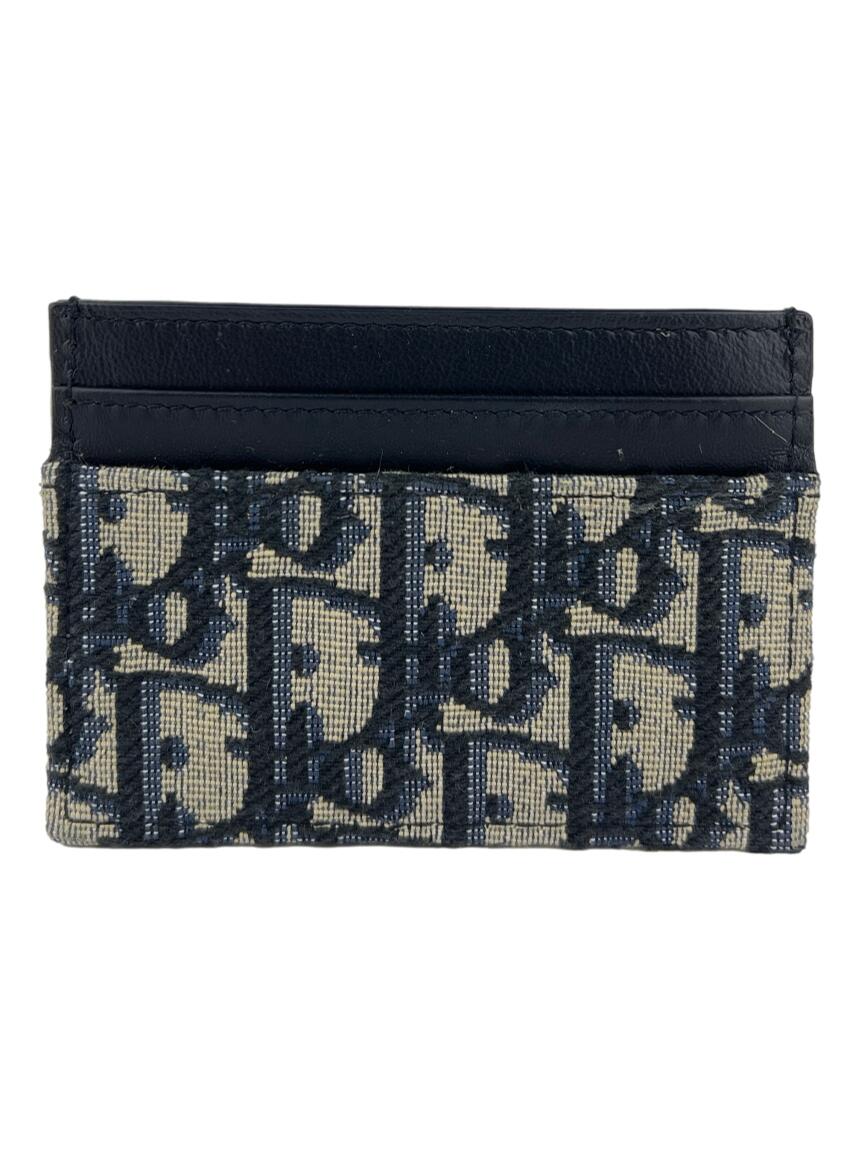 Mavi Monogram Desenli Deri Kartlık