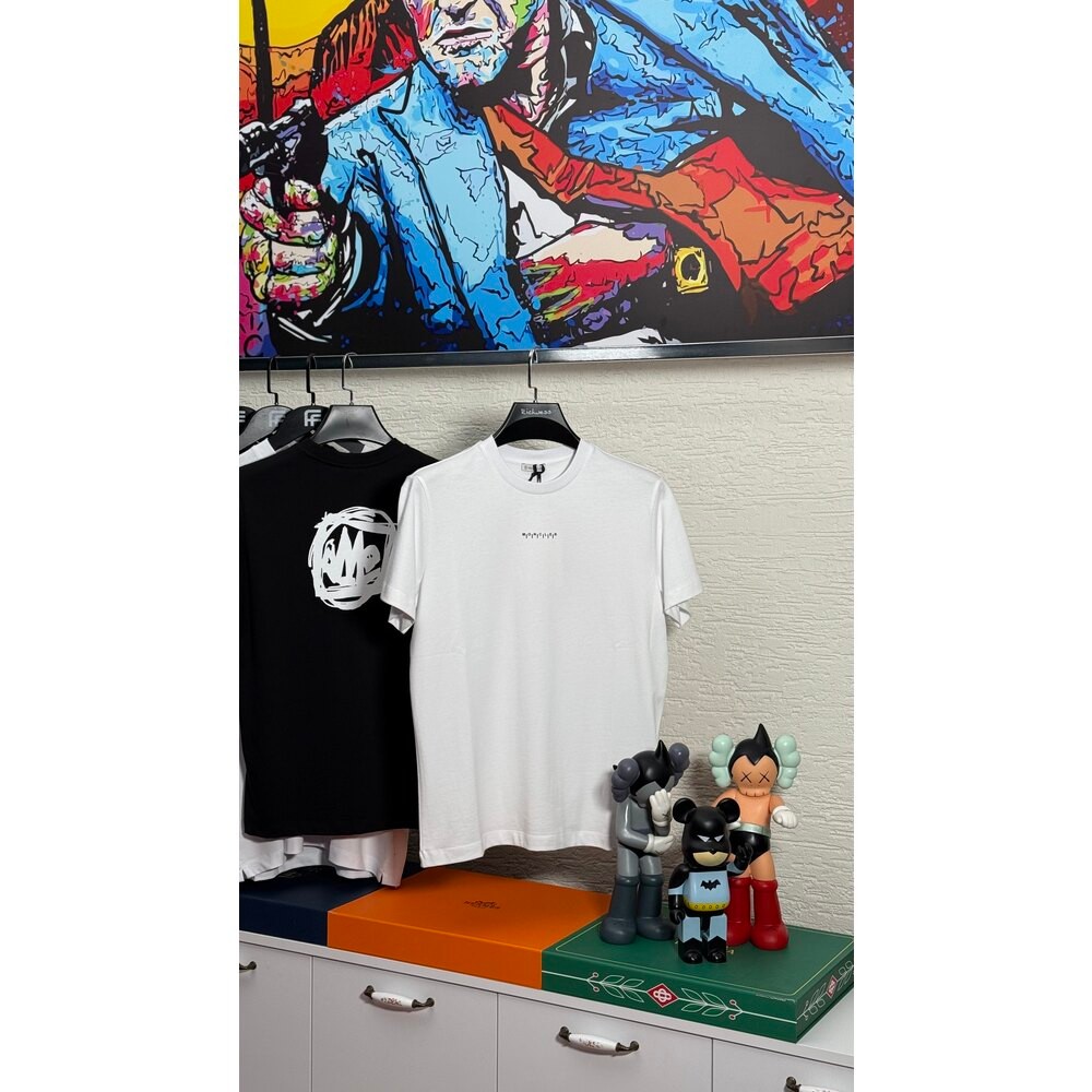 Logo Baskılı Beyaz Erkek T-shirt