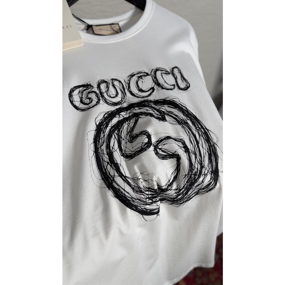 GG Logo İşlemeli Erkek T-shirt