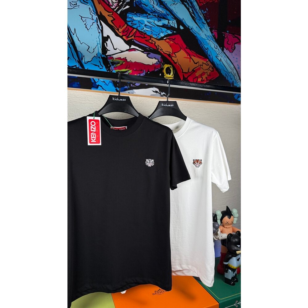 Kaplan Nakış Logo Detaylı Erkek T-shirt
