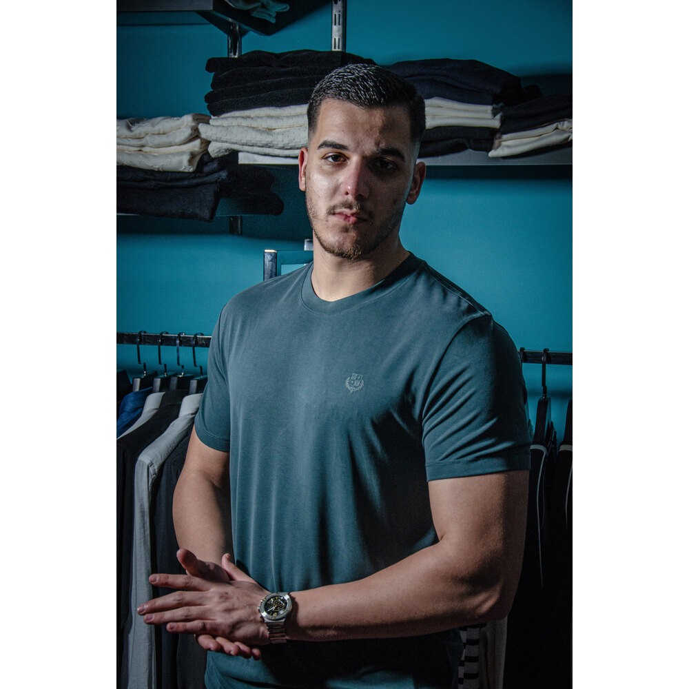 Haki Renk Merserize T-shirt