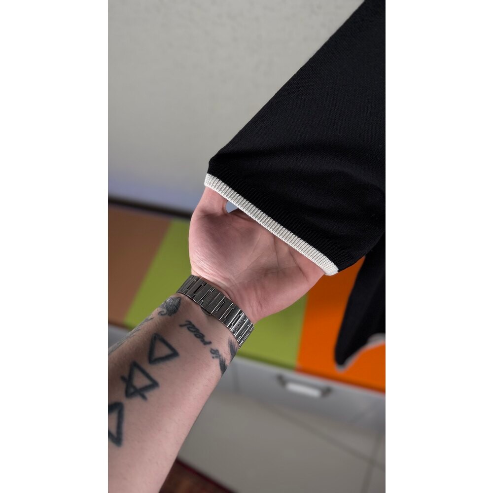 Nakış Logo Detaylı Triko T-shirt