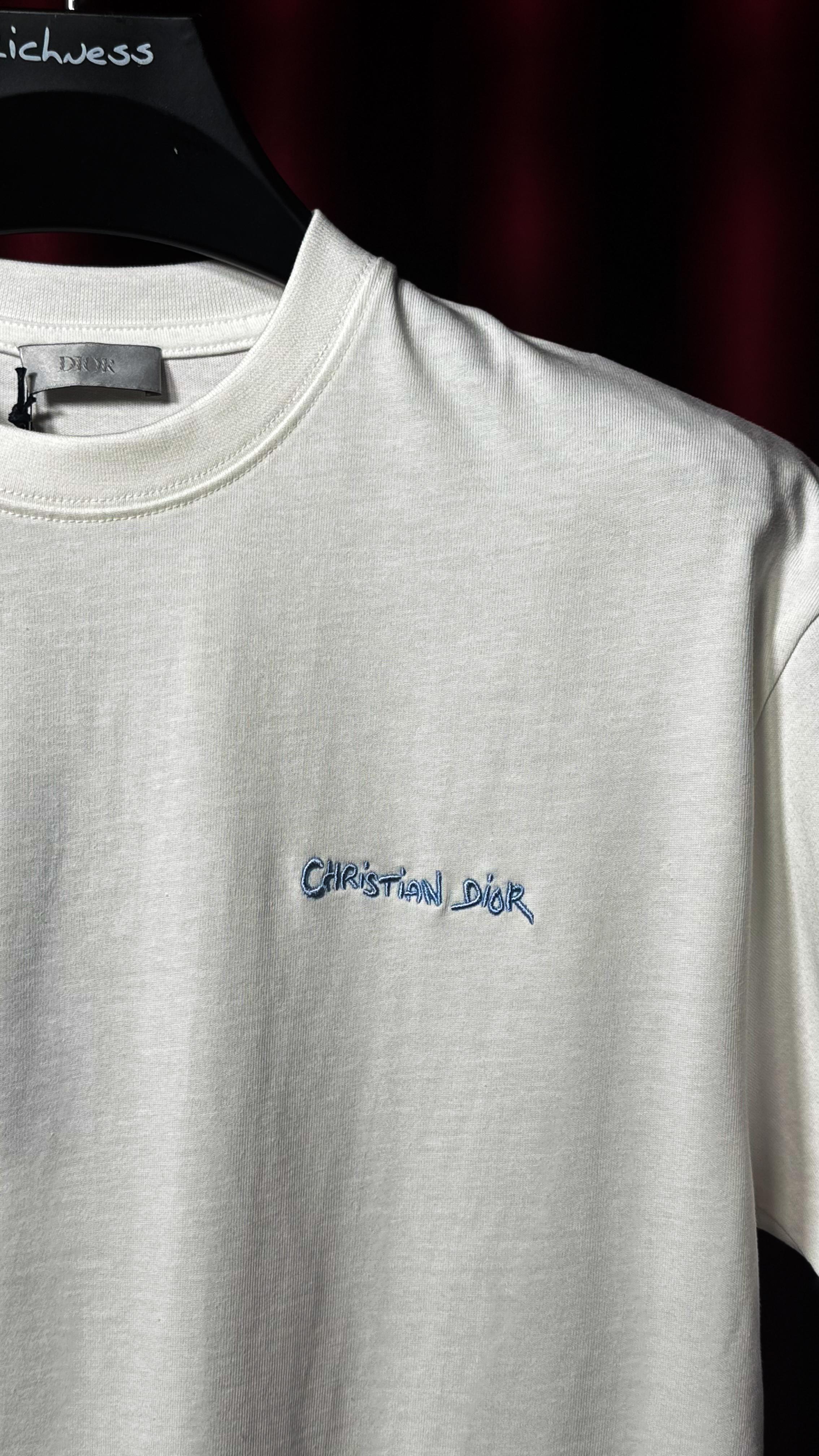 Nakış Logo Detaylı Beyaz Erkek T-shirt