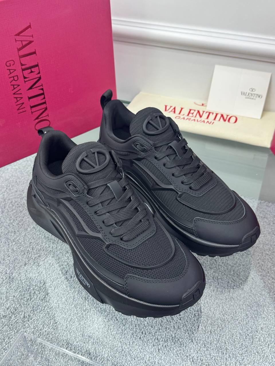 TrueAct Siyah Deri Erkek Sneaker