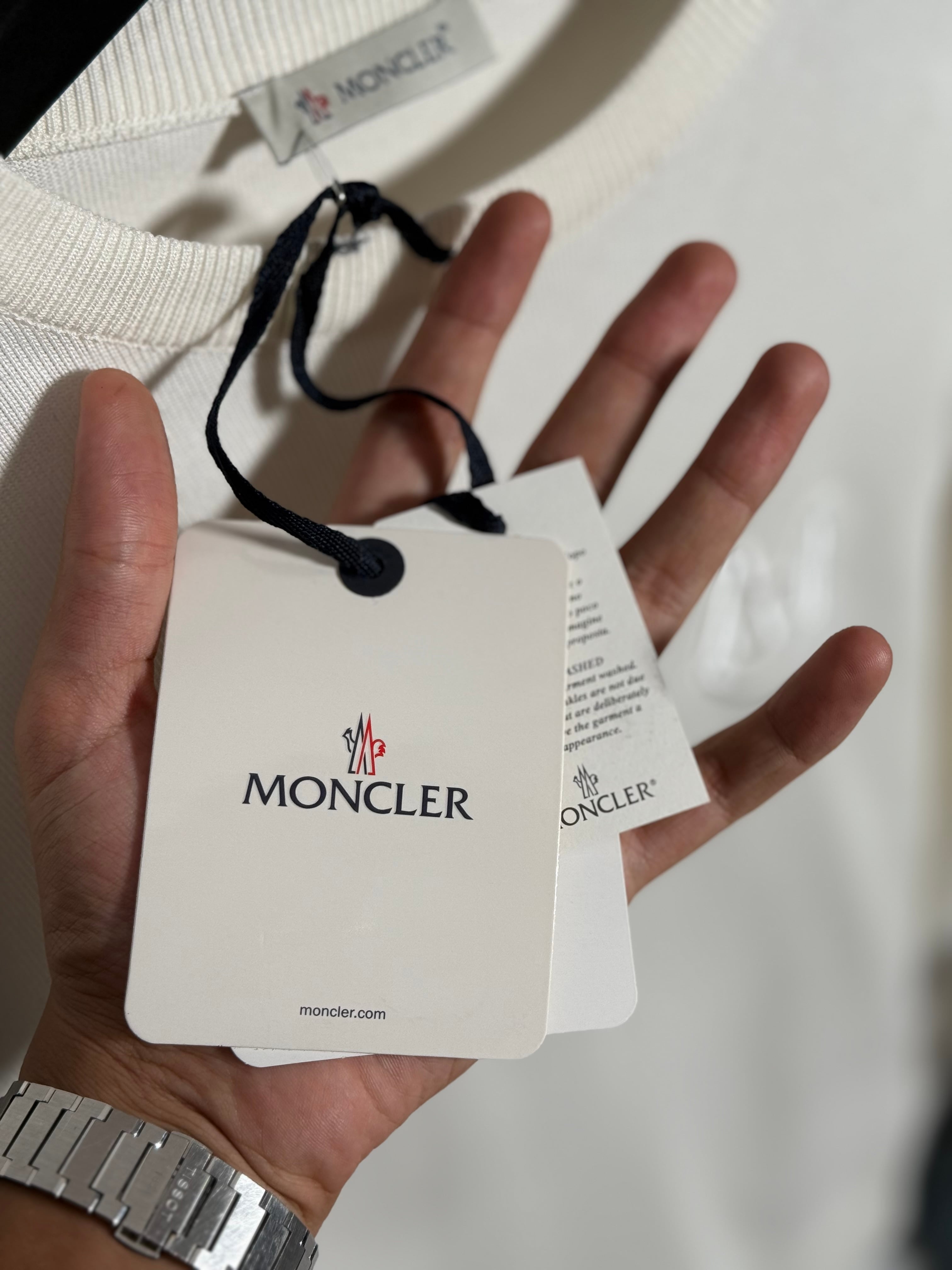 Kolda Logo Detaylı Beyaz Erkek Triko