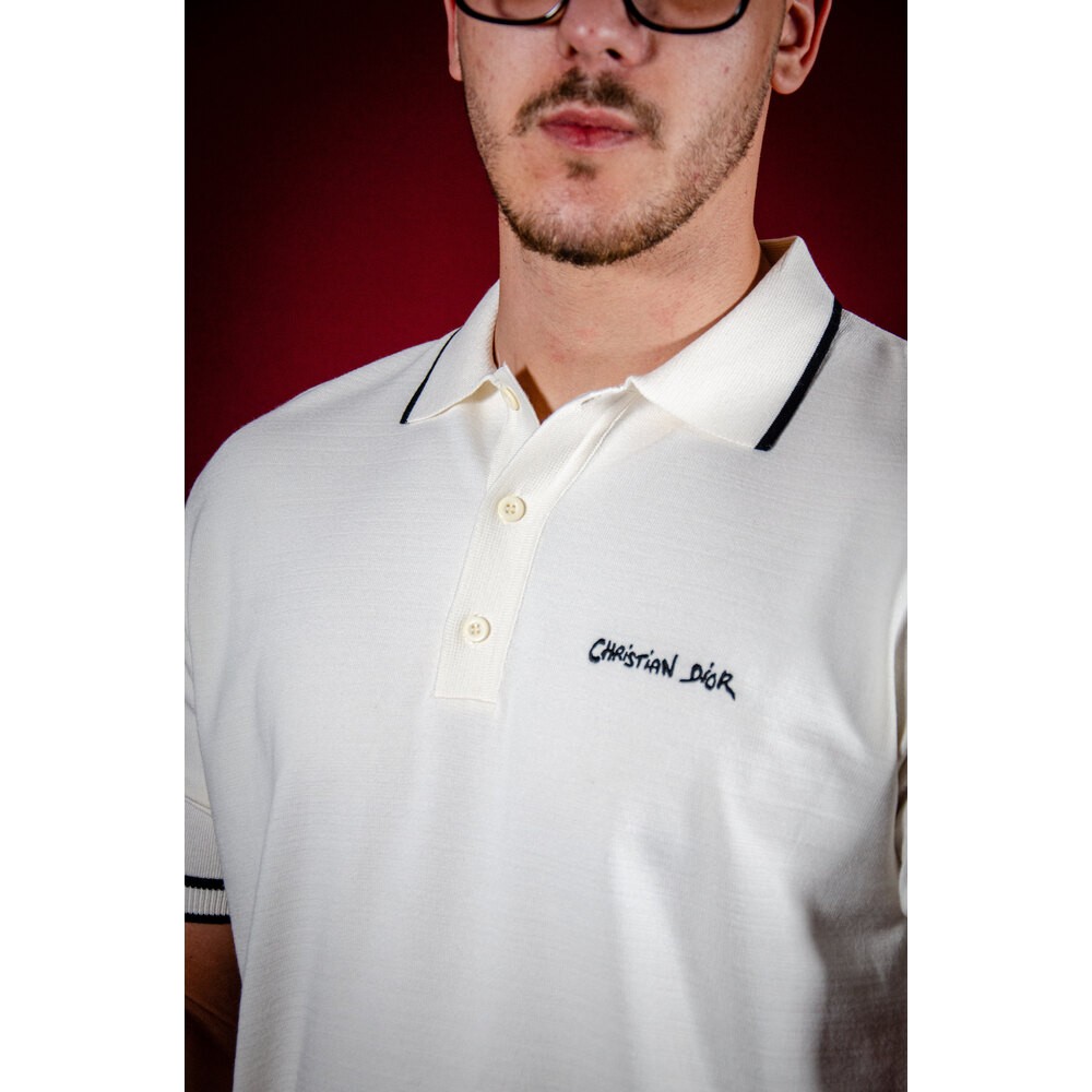 Nakış Logo Detaylı Erkek Triko Polo T-shırt NW
