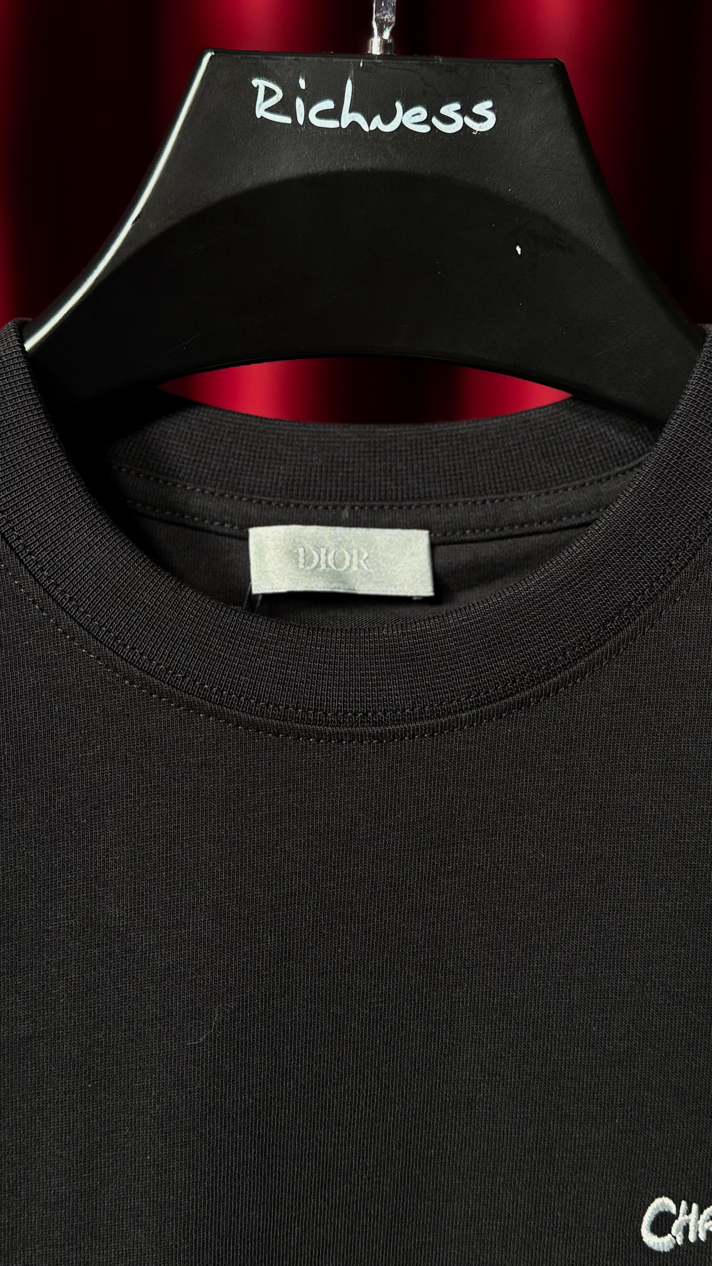 Nakış Logo Detaylı Siyah Erkek T-shirt