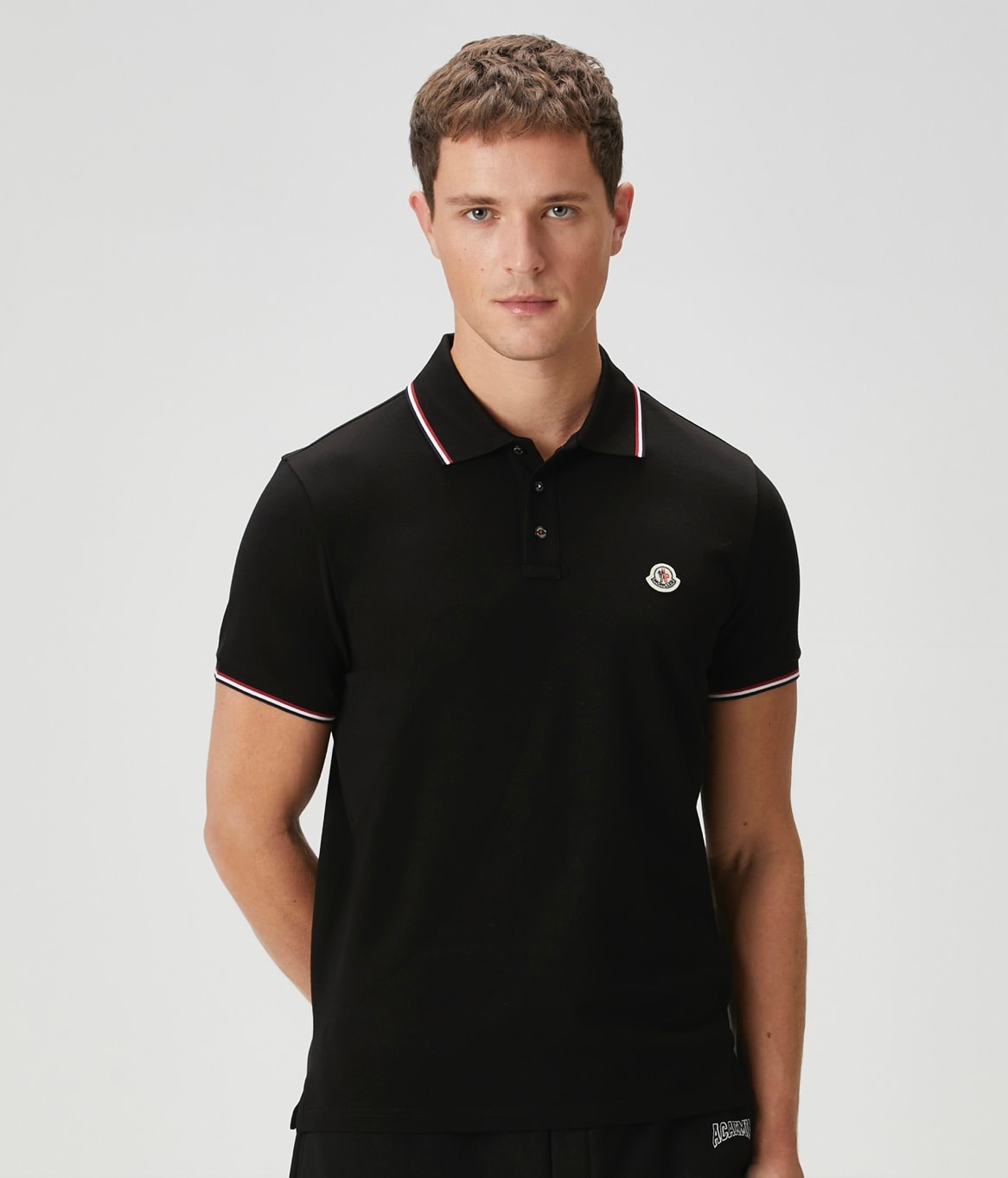 Logo Detaylı Siyah Erkek Polo Yaka T-shirt