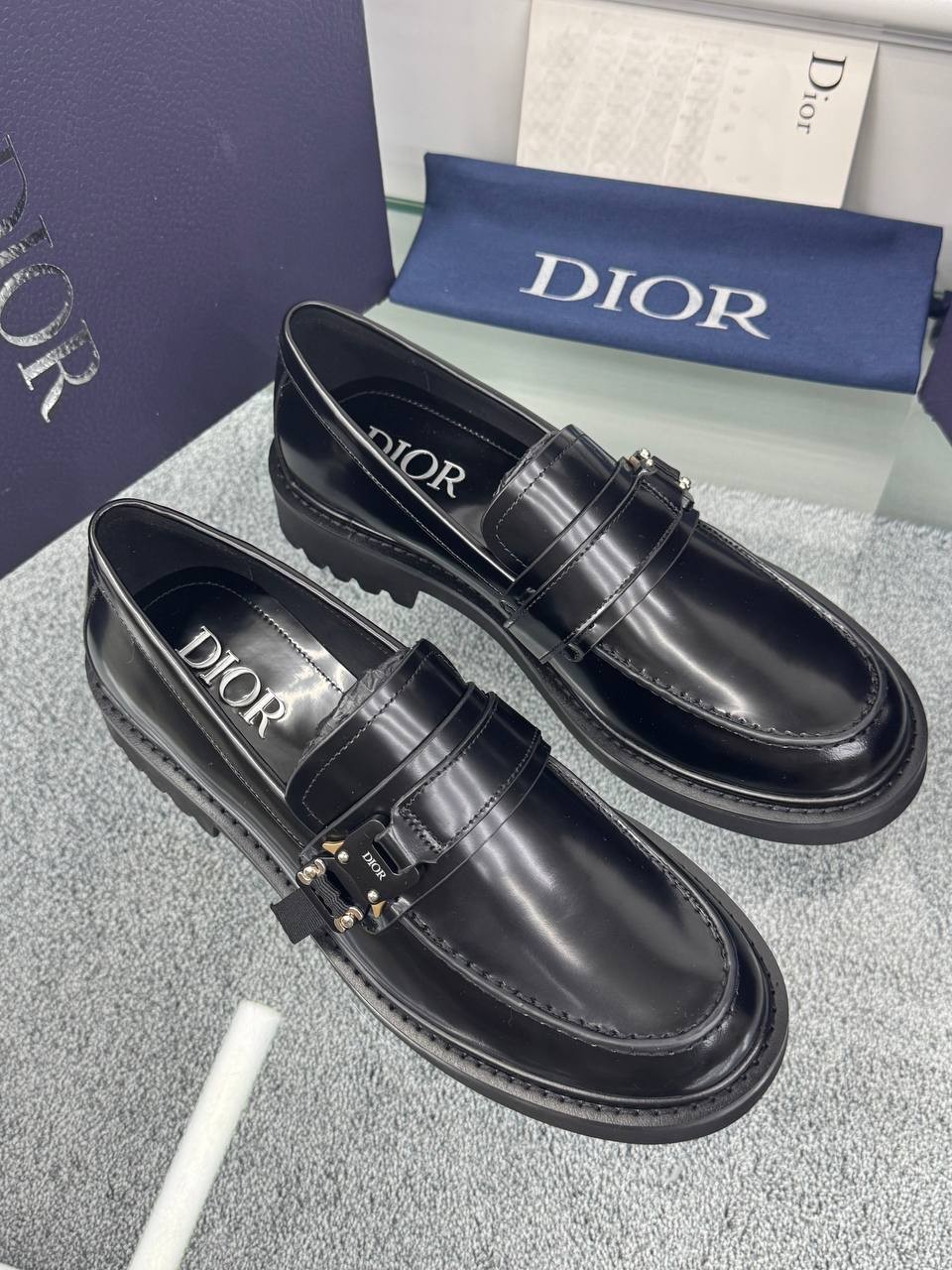 Logo Detaylı Deri Loafer