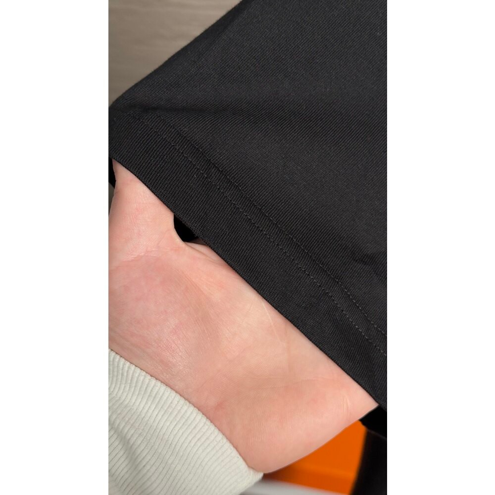Nakış Logo Detaylı Siyah Erkek T-shirt