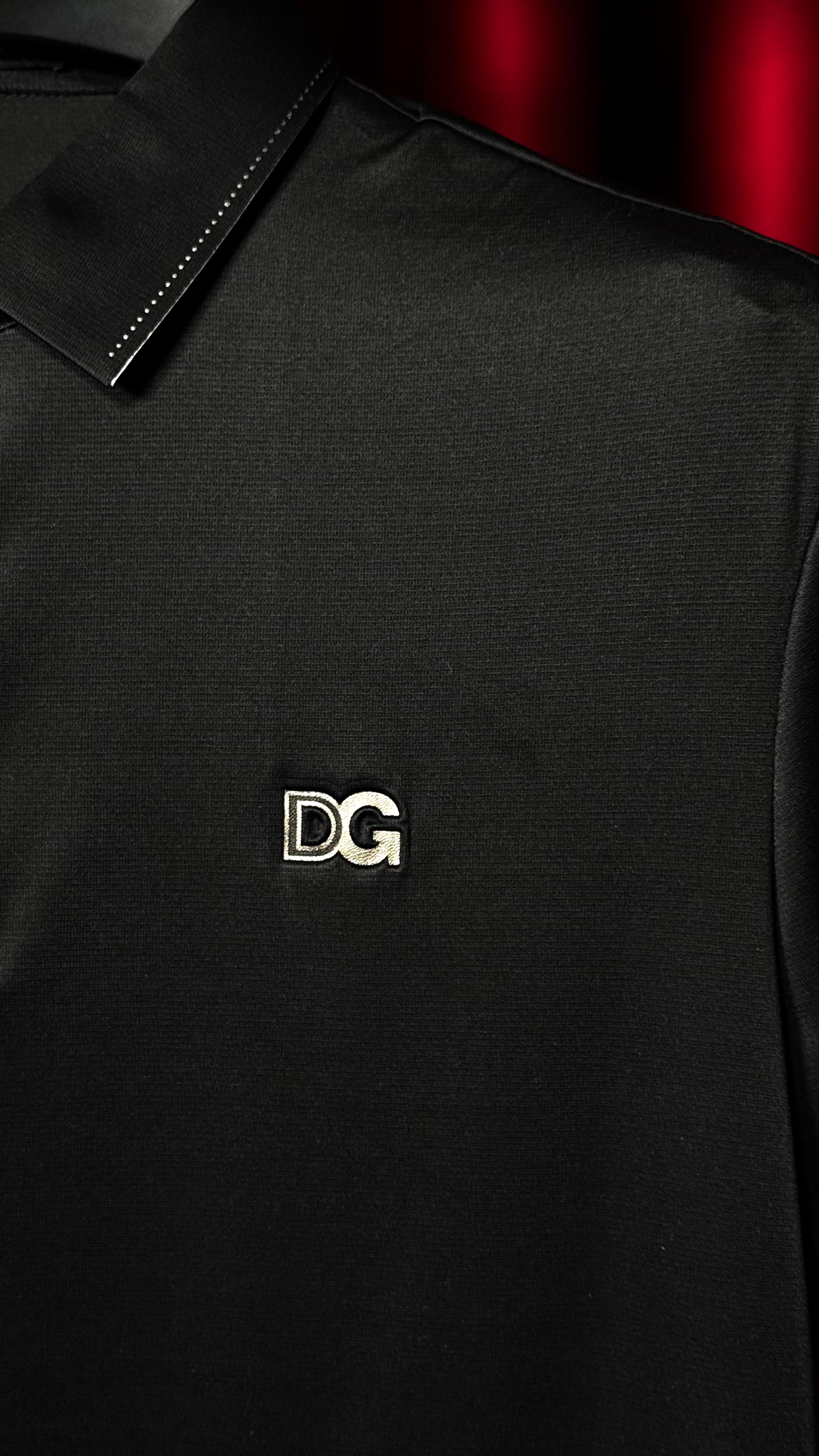 İthal Nakış Logo Detaylı Siyah Polo Yaka T-shirt