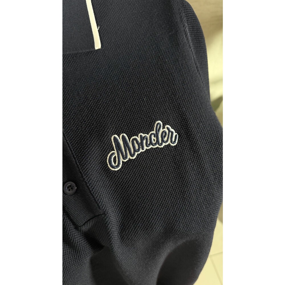 Lacivert Nakış Logolu Erkek Polo T-shirt