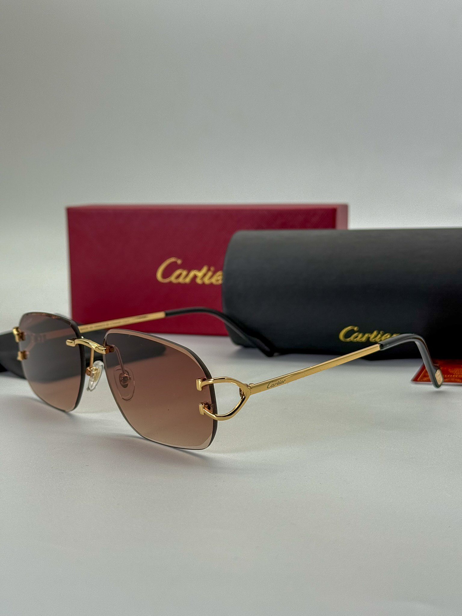Renkli Cam Detaylı Full Set Güneş Gözlüğü