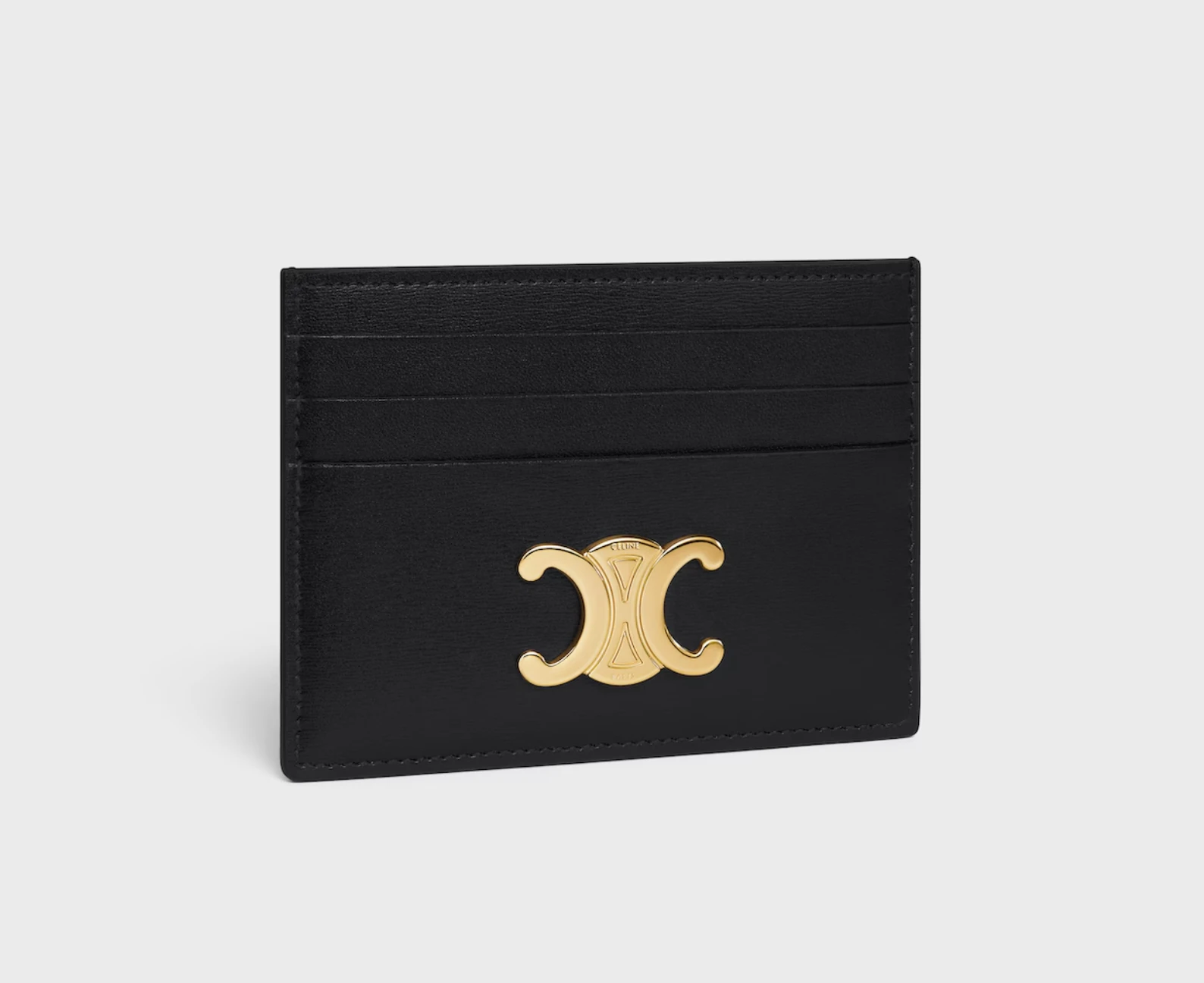 Altın Tokalı Deri Kartlık