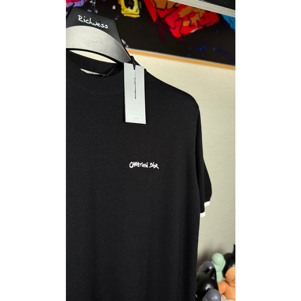 Nakış Logo Detaylı Triko T-shirt