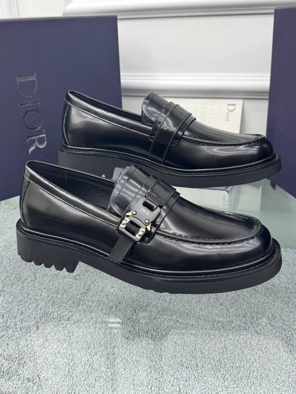 Logo Detaylı Deri Loafer