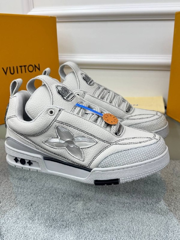 Logo Detaylı Beyaz Erkek Deri Sneaker
