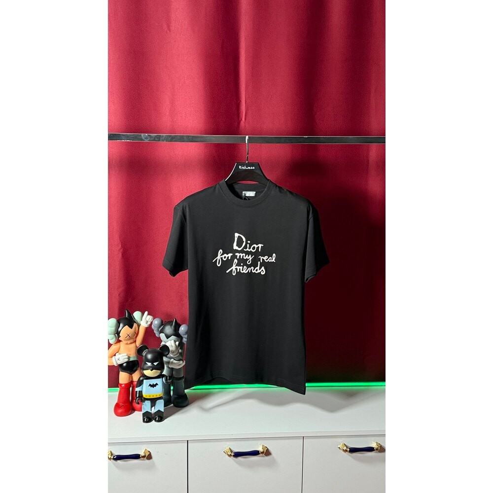 Nakış Yazı Detaylı Siyah Erkek T-shirt NW